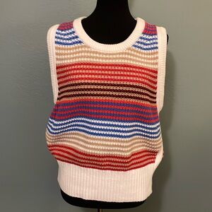 Striped sweater vest